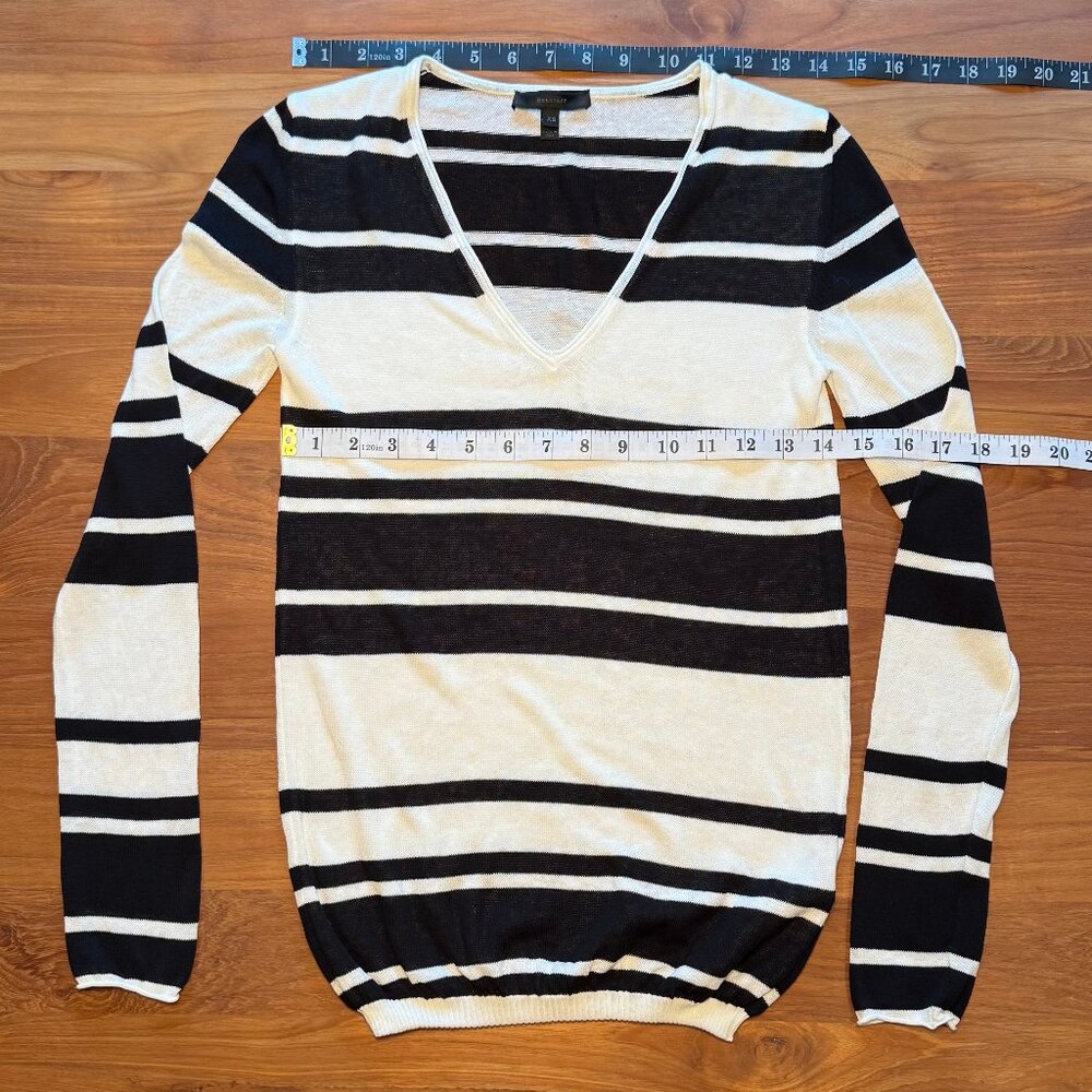 Belstaff Lightweight Cotton V-Neck Sweater XS - Picture 4 of 8